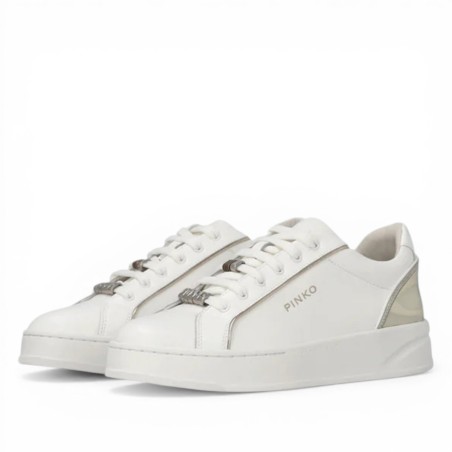 PINKO - Zapatillas de piel con logotipo