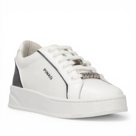 PINKO - Baskets en cuir avec logo