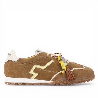 GIO+ - Sneakers in pelle scamosciata con accessori rimovibili