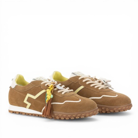 GIO+ - Sneakers in pelle scamosciata con accessori rimovibili