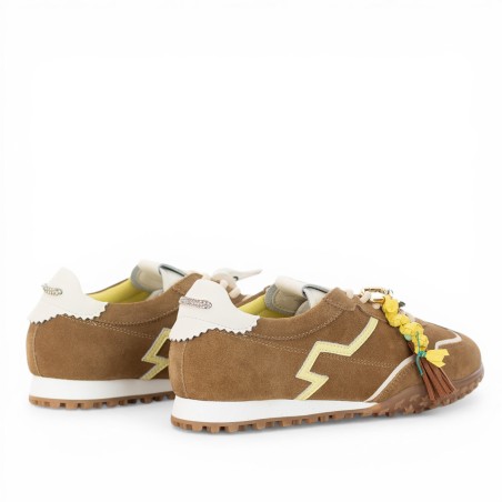 GIO+ - Sneakers in pelle scamosciata con accessori rimovibili