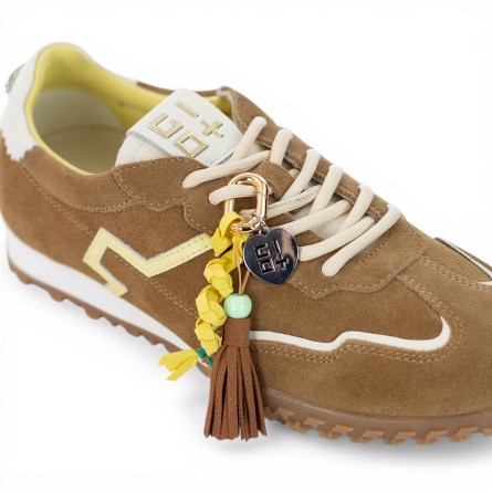 GIO+ - Sneakers in pelle scamosciata con accessori rimovibili