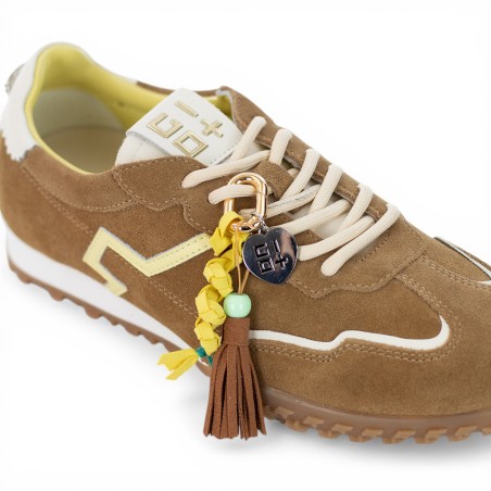 GIO+ - Sneakers in pelle scamosciata con accessori rimovibili