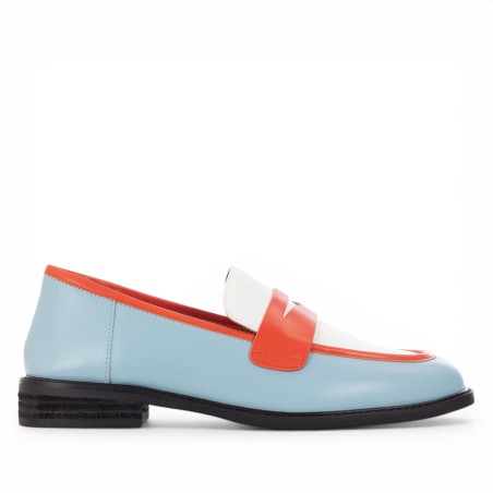 THE GIVER - Mocassino in pelle multicolore