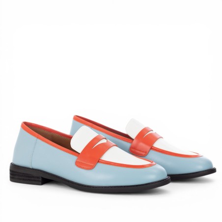 THE GIVER - Mocassino in pelle multicolore