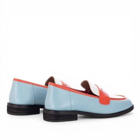 THE GIVER - Mocassino in pelle multicolore