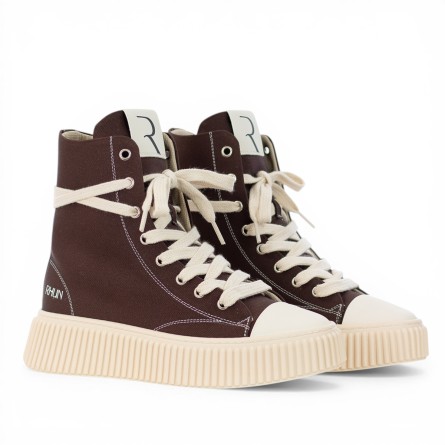 RHUN - Sneakers Mid 2001 Treble Brown...