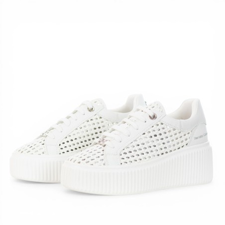 RENATO GARINI - Braided sneakers with logo