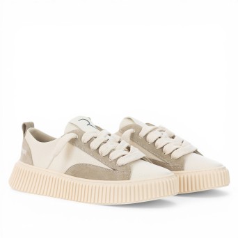 RHUN - Sneakers 2027 Treble Beige Piel flor 2