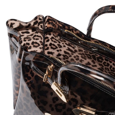 SECRET PON PON - Brigitte Animalier Leopard Hand Bag