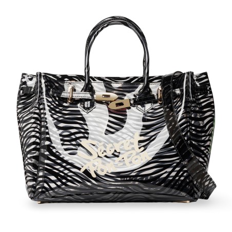 SECRET PON PON - Hand Bag Brigitte Animalier Zebra