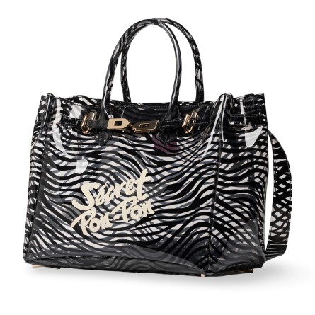 SECRET PON PON - Brigitte Animalier Zebra Handtasche