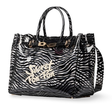 SECRET PON PON - Bolso Brigitte Animalier Zebra