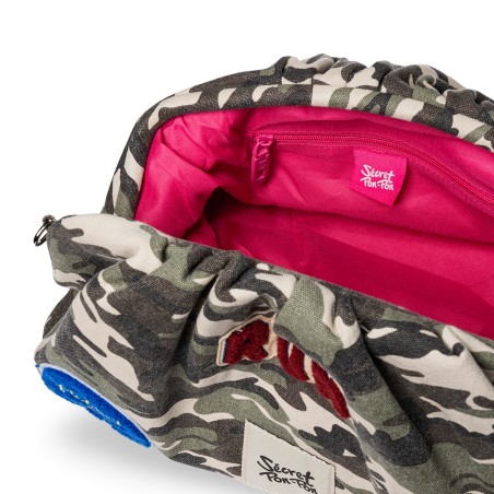SECRET PON PON - Pochette Capri Canvas Camouflage