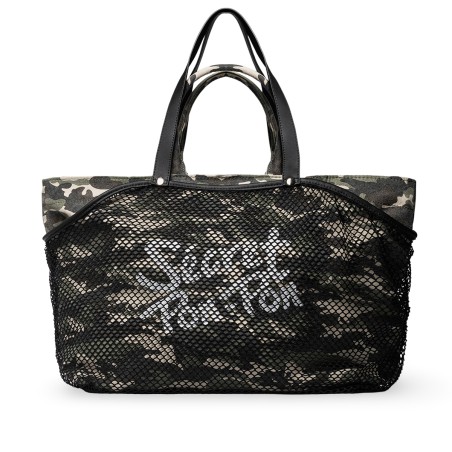 SECRET PON PON - City Tote L Camouflage Shoulder Bag