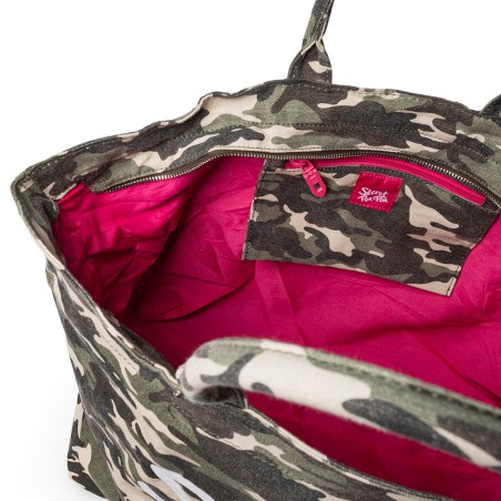 SECRET PON PON - City Tote L Camouflage Shoulder Bag