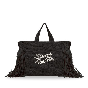 SECRET PON PON - Sac à bandoulière en paille Stephanie L