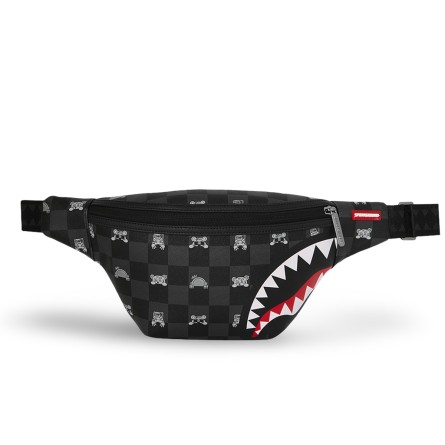 SPRAYGROUND - Graue Gürteltasche mit...