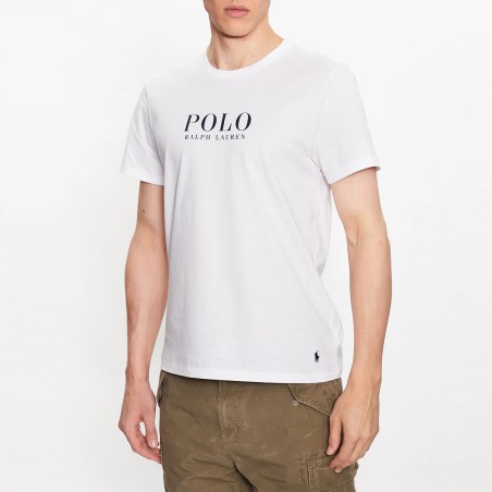 POLO RALPH LAUREN - Crew-neck T-shirt with maxi logo print