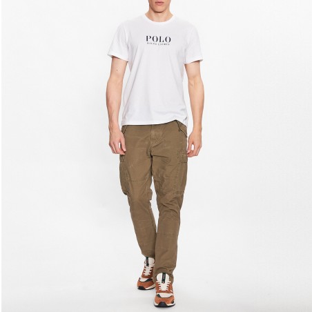 POLO RALPH LAUREN - Crew-neck T-shirt with maxi logo print