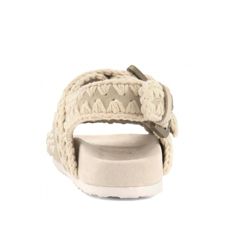 MOU - Bio Kid Sandale mit floralen Nieten