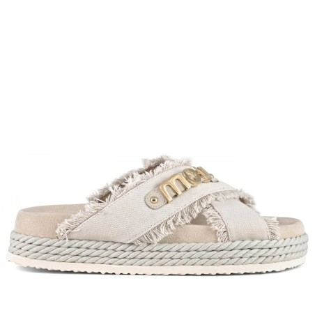 MOU - Sandalo Criss-cross Denim