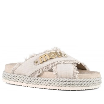 MOU - Sandal Criss-cross Denim 2