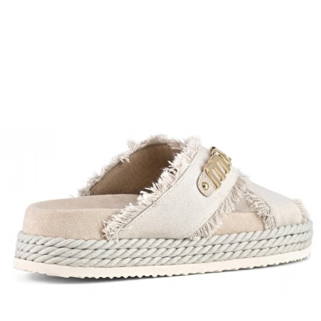 MOU - Sandalo Criss-cross Denim