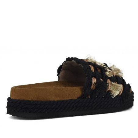 MOU - Sandal Monoband-Seil-Fransen