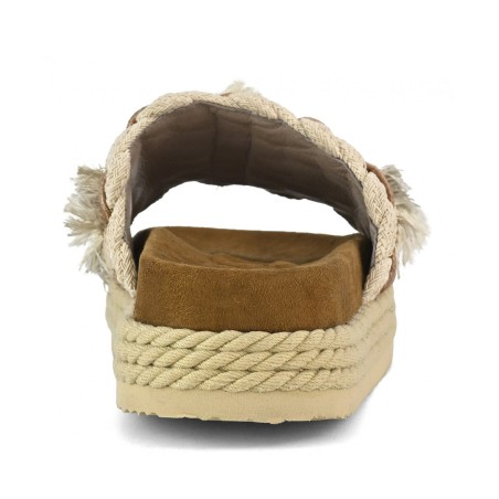 MOU - Sandal Monoband-Seil-Fransen