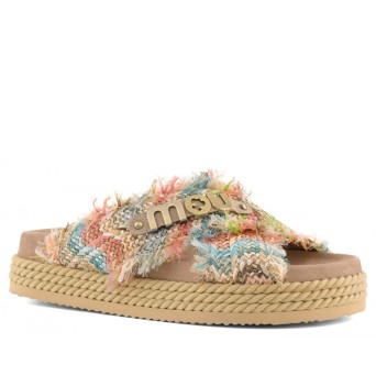 MOU - Sandalia Criss-Cross Raffia 2