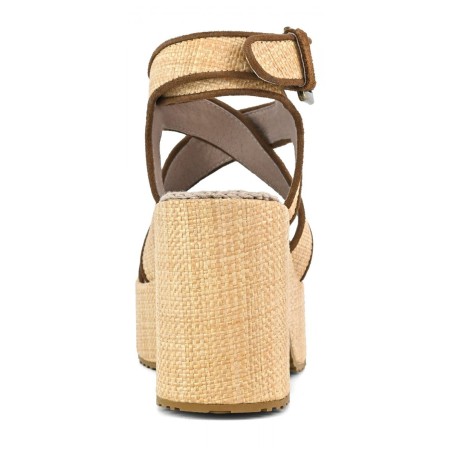 MOU - Sandale en raphia avec sangle