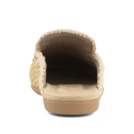 MOU - Raffia sabot with metal logo