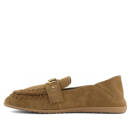 MOU - Ballerines en daim avec logo en métal