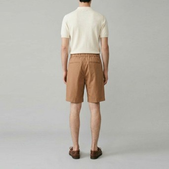 OUT/FIT Bermuda in misto cotone con borchia logo 2